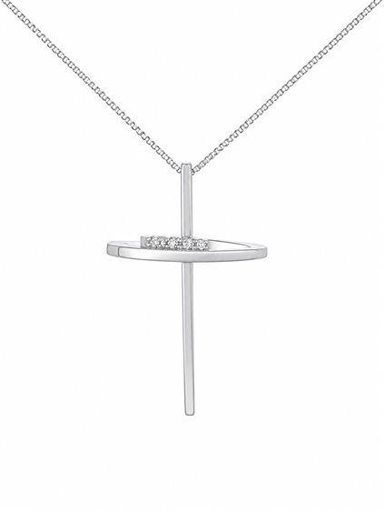 Collana Cianfrone Gioielli Donna in Oro Diamante 0.05 Ct COOR-21-198 - COOR-21-198
